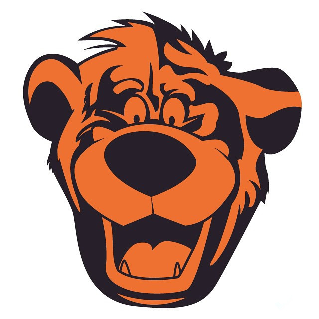 Baloo the Chicago Bear logo iron on transfers